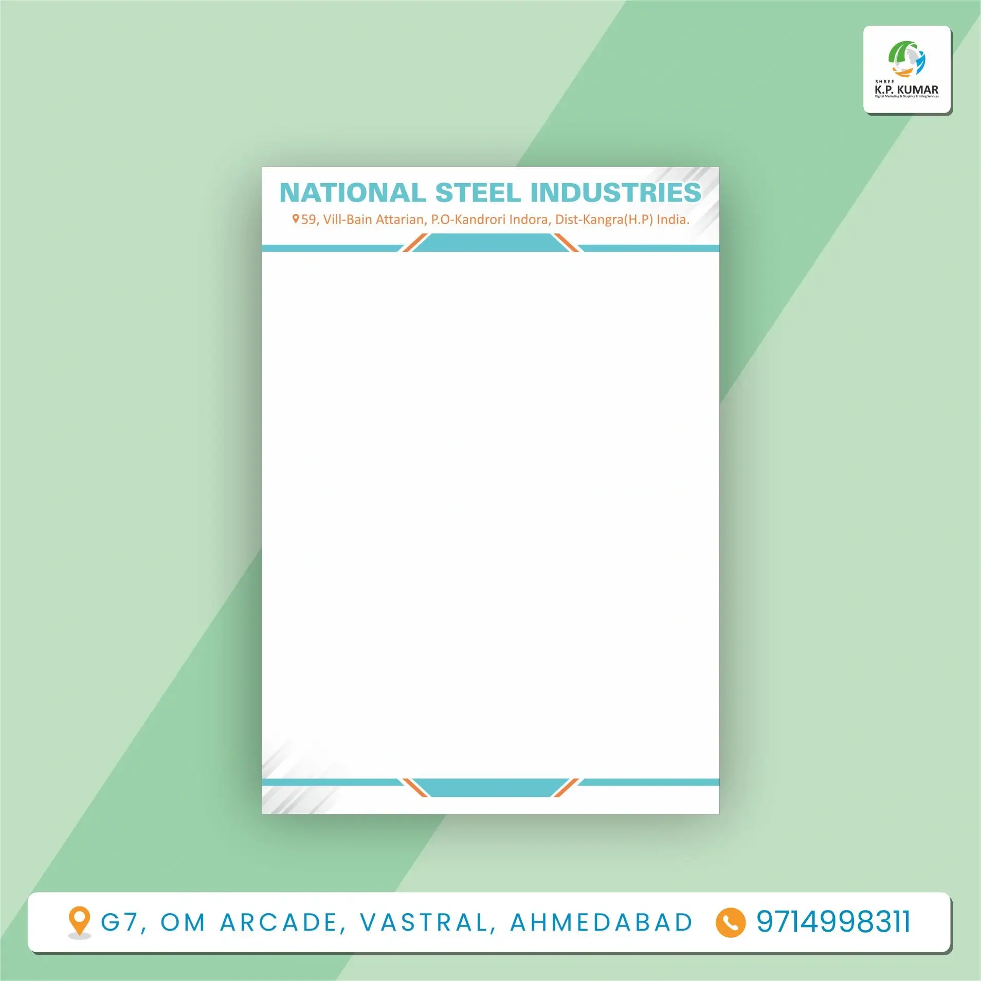 Letterhead Printing for Company