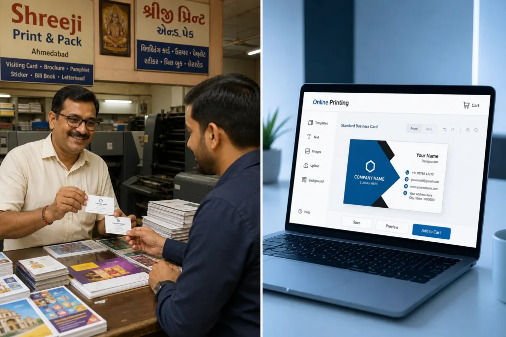 Local Print Shop vs. Online Printing in Ahmedabad